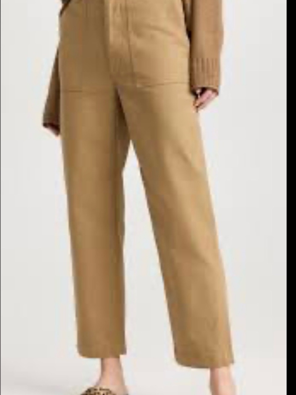 Jenni Kayne Ranger Crop Leg
Trouser Pants Cargo Khaki Brown
Tan cotton size 6